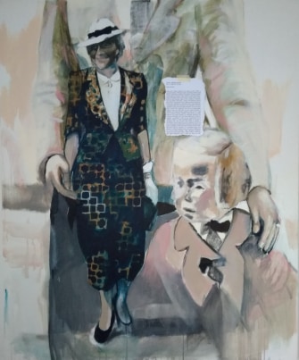 Milada, 2020, akryl a olej na plátně, 140 x 170 cm